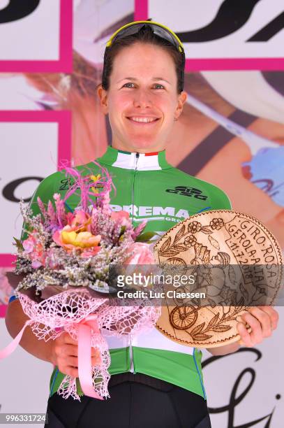 Podium / Amanda Spratt of Australia and Team Mitchelton-Scott Green Mountain Jersey / Celebration / Champagne / during the 29th Tour of Italy 2018 -...