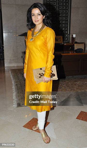 Tisca Chopra during the release of Oscar winning sound technician Resul Pookutty's autobiography 'Sabdatharapadham' in Mumbai on May 13, 2010.