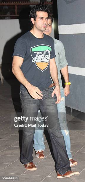 Harman Baweja after a party in Mumbai on May 13, 2010.