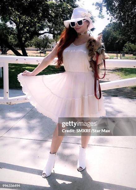 Phoebe Price is seen on July 10, 2018 in Los Angeles, CA.