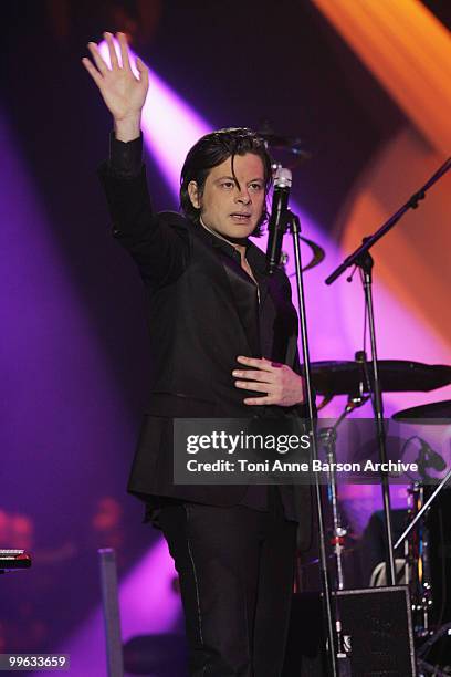 Benjamin Biolay performs during the 25th Victoires de la Musique at Zenith de Paris on March 6, 2010 in Paris, France.