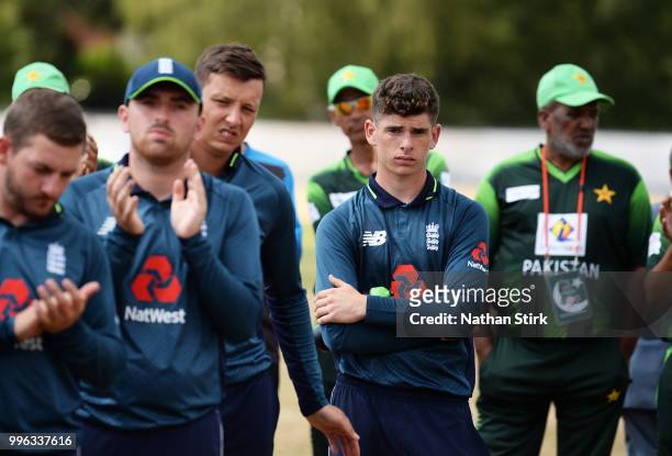 Liam O'Brien of England look on after defeat to Pakistan during the Vitality IT20 Physical Disability Tri-Series match between England and Pakistan...