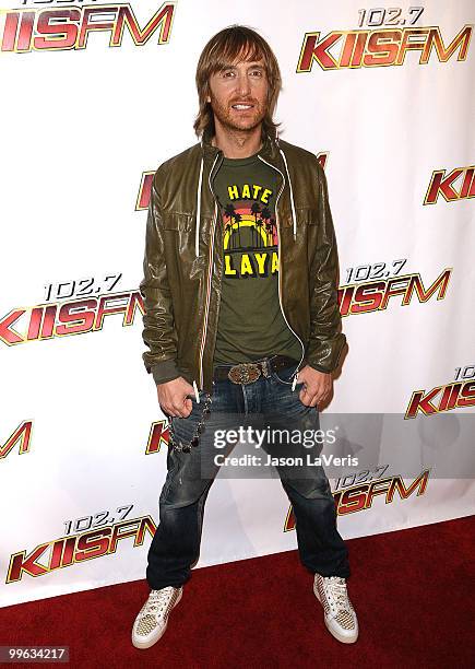 David Guetta attends KIIS FM's 2010 Wango Tango Concert at Staples Center on May 15, 2010 in Los Angeles, California.