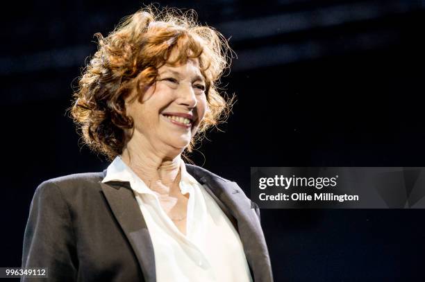 Jane Birkin performs headlining the Lotto Quebec stage during day 3 of the 51st Festival d'ete de Quebec on July 7, 2018 in Quebec City, Canada