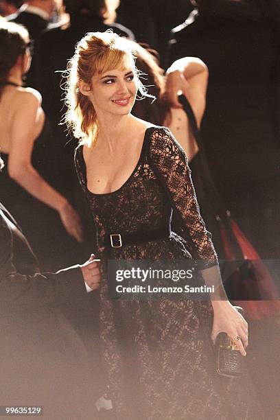 Louise Bourgoin attends the 'Black Heaven' Premiere held at the Palais des Festivals on May 16, 2010 in Cannes, France.