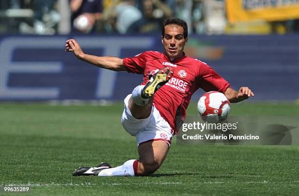 Claudio Bellucci of AS Livorno Calcio in action during the Serie A match between Parma FC and AS Livorno Calcio at Stadio Ennio Tardini on May 16,...