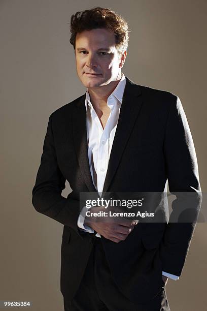 Actor Colin Firth poses for a portrait shoot in London on February 3, 2010.