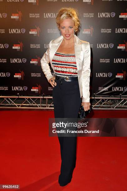 Camilla Crociani attends the �Black Moon Benefit Gala� for the Mandela Foundation, hosted by Lancia on board of the �Signora del Vento� on May 15,...