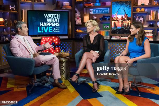 Pictured : Andy Cohen, Jane Krakowski and Brooke Laughton --