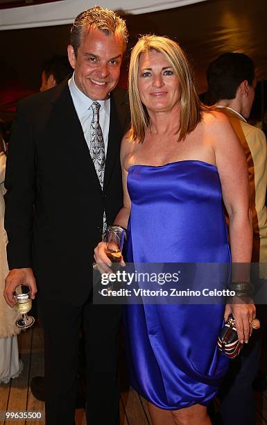 Actor Danny Huston an guest attends the �Black Moon Benefit Gala� for the Mandela Foundation, hosted by Lancia on board of the �Signora del Vento� on...