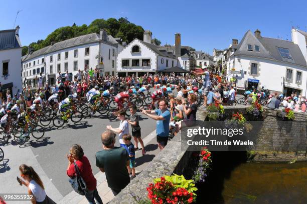 Concarneau City / Pont Aven / Peloton / Fans / Public / Bridge / Landscape / during the 105th Tour de France 2018, Stage 5 a 204,5km stage from...