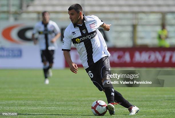 Emilov Valeri Bojinov of Parma FC in action during the Serie A match between Parma FC and AS Livorno Calcio at Stadio Ennio Tardini on May 16, 2010...