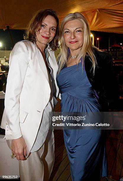 Maria Luisa Agnese attend the �Black Moon Benefit Gala� for the Mandela Foundation, hosted by Lancia on board of the �Signora del Vento� on May 15,...