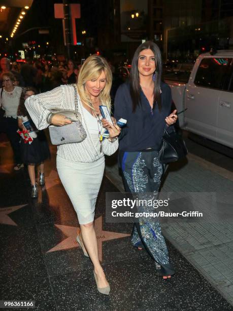 Lisa Gastineau and Brittny Gastineau are seen on July 10, 2018 in Los Angeles, California.