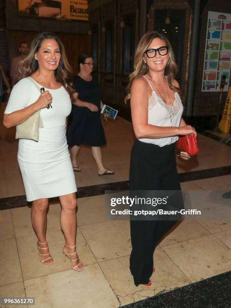 Daisy Fuentes and Alex Meneses are seen on July 10, 2018 in Los Angeles, California.