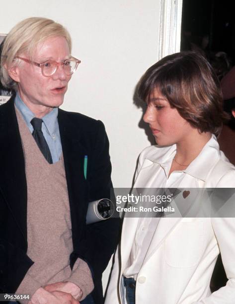 Andy Warhol and Tatum O'Neal