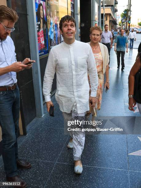 Perez Hilton is seen on July 10, 2018 in Los Angeles, California.