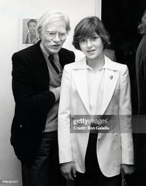 Andy Warhol and Tatum O'Neal