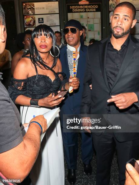 Stevie Wonder is seen on July 10, 2018 in Los Angeles, California.