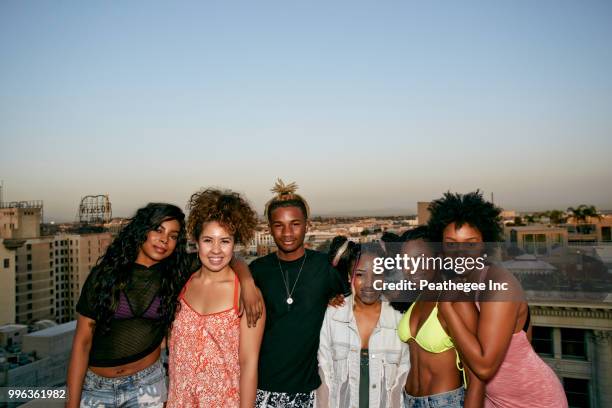 women on rooftop