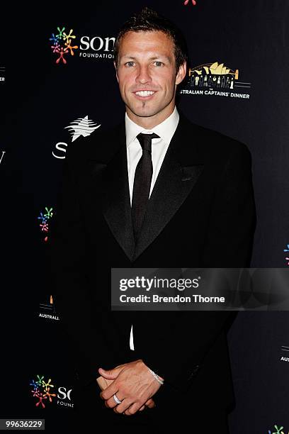 Lucas Neill attends the Australian captain's dinner to tackle youth cancer at Star City Casino on May 17, 2010 in Sydney, Australia.