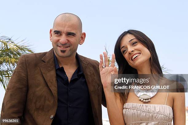 Argentinian actress Martina Gusman and Argentinian director Pablo Trapero pose during the photocall of "Carancho" presented in the Un Certain Regard...