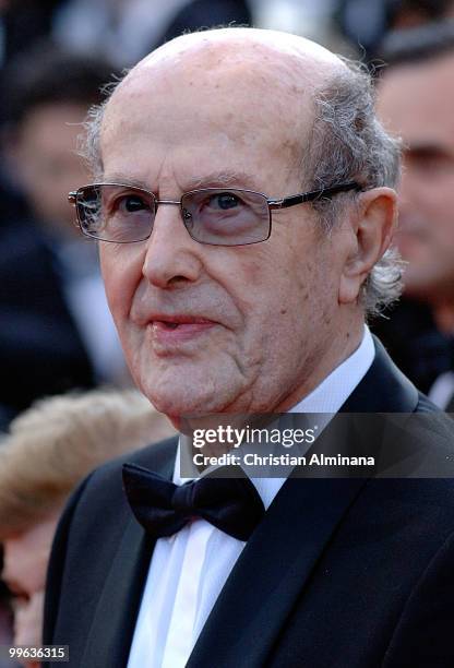 Director Manoel de Oliveira attends the 'On Tour' Premiere at the Palais des Festivals during the 63rd Annual Cannes Film Festival on May 13, 2010 in...