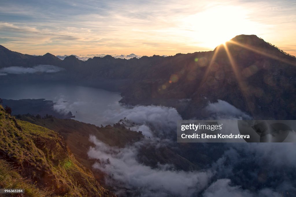 Sunset at Mount Rinjani