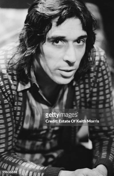 Welsh musician, composer and singer-songwriter John Cale at the Sound Techniques studio in London, for the recording of his album 'Helen of Troy',...