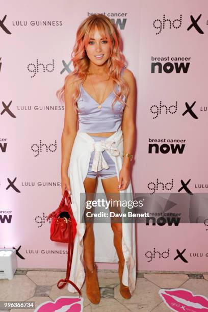 Nicola Hughes attends the launch of the new ghd x Lulu Guinness collection, which raises money for Breast Cancer Now, at One Belgravia on July 11,...