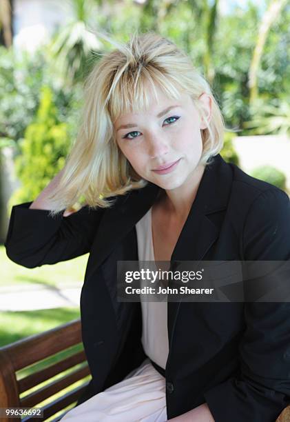 Actress Haley Bennett attends the "Rubber Portraits and Kaboom" Portraits at the Residence All Suites during the 63rd Annual Cannes Film Festival on...