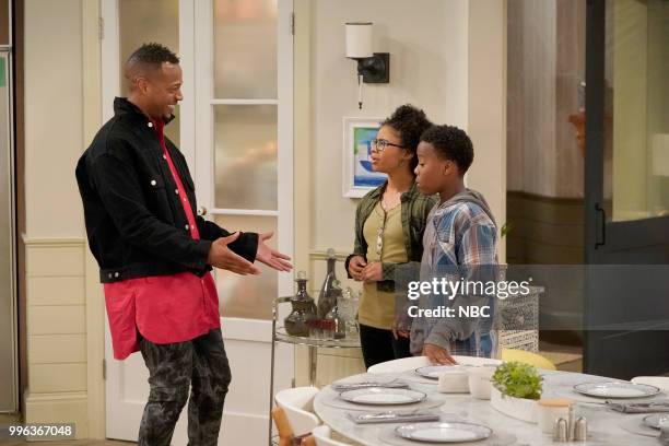 Funeral Party" Episode 210 -- Pictured: Marlon Wayans as Marlon Wayne, Notlim Taylor as Marley Wayne, Amir O'Neil as Zack Wayne --