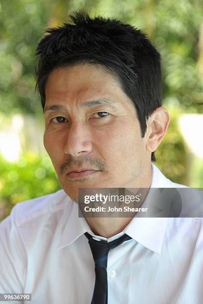 Director Gregg Araki attends the "Rubber Portraits and Kaboom" Portraits at the Residence All Suites during the 63rd Annual Cannes Film Festival on...