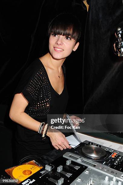 Singer Alizee attends the "Alizee DJ Set at the Curio Parjor Club on April 16, 2010 in Paris, France.