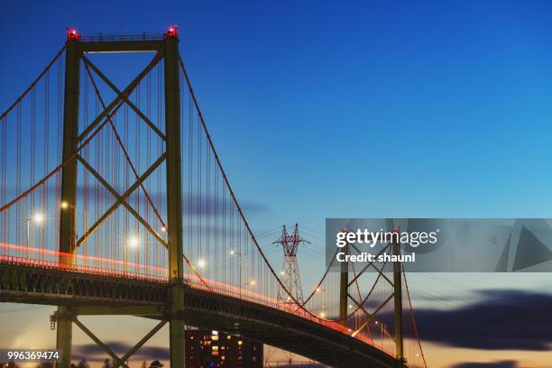 mackay bridge - halifax canada stock pictures, royalty-free photos & images