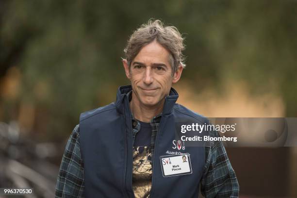 Mark Pincus, founder and executive chairman of Zynga Inc., arrives for a morning session of the Allen & Co. Media and Technology Conference in Sun...