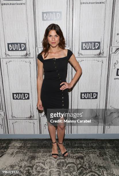 Actress Ana Ularu visits Build Series to discuss her new film "Siberia" at Build Studio on July 11, 2018 in New York City.