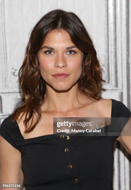 Actress Ana Ularu visits Build Series to discuss her new film "Siberia" at Build Studio on July 11, 2018 in New York City.