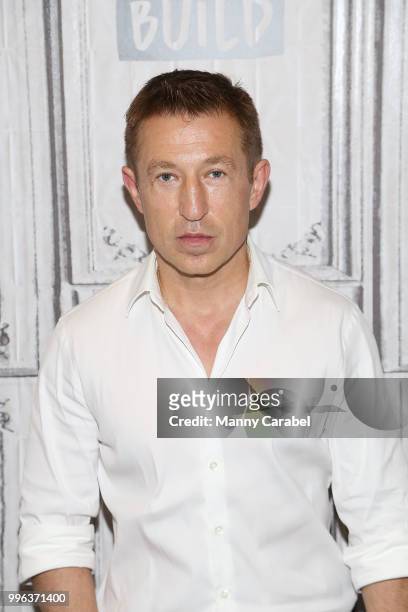 Actor Pasha D. Lychnikoff visits Build Series to discuss his role in the new film "Siberia" at Build Studio on July 11, 2018 in New York City.