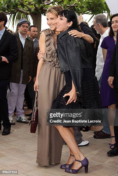 Elsa Pataky and Rossy de Palma attends the "Homage to Spanish Cinema" Photocall held at the Palais des Festivals during the 63rd Annual International...