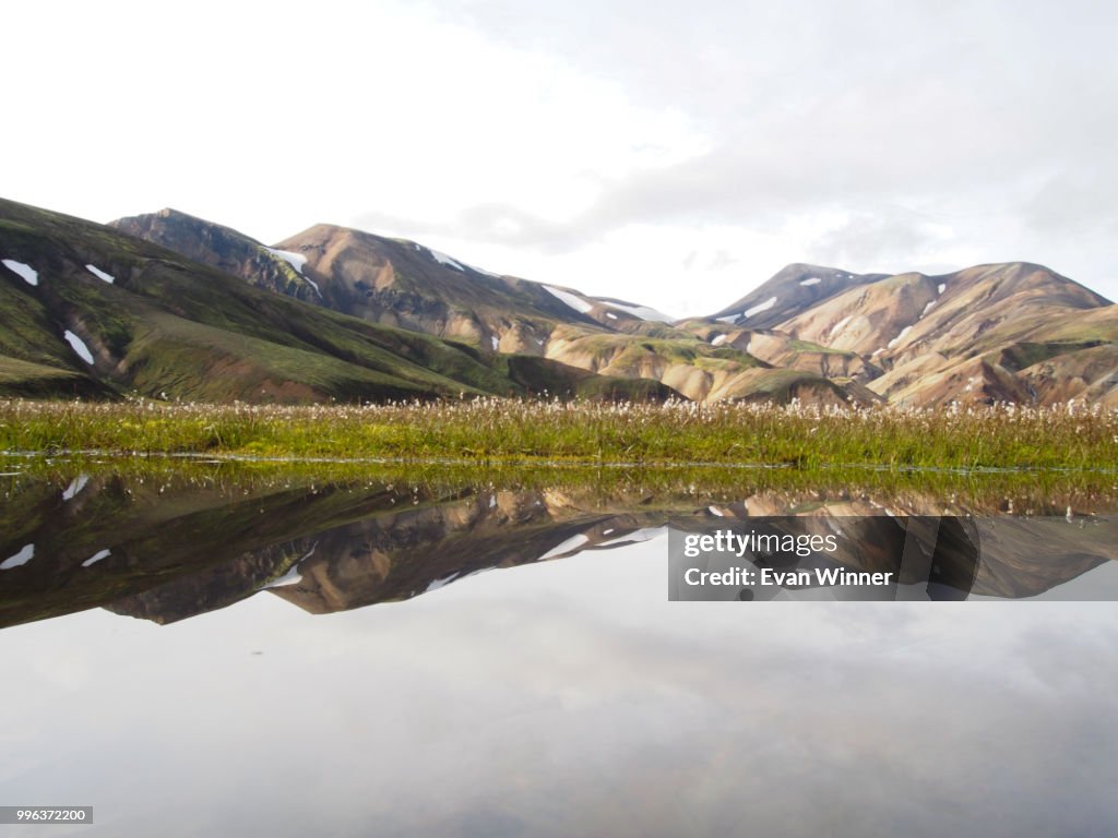 Reflection in the highlands of Iceland