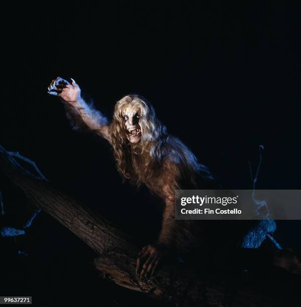 British singer-songwriter Ozzy Osbourne dressed as a werewolf during the 'Bark At The Moon' album cover shoot, 1983.