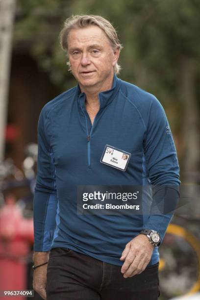 Wes Edens, co-chairman and co-founder of Fortress Investment Group LLC, arrives for a morning session of the Allen & Co. Media and Technology...