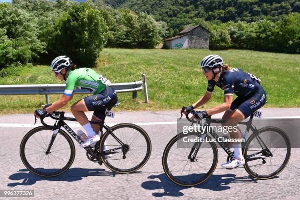 Elisa Longo Borghini of Italy and Team Wiggle High5 Green jersey / Martina Ritter of Austria and Team Wiggle High5 / during the 29th Tour of Italy...