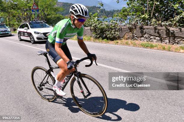 Elisa Longo Borghini of Italy and Team Wiggle High5 / Green Mountain jersey / during the 29th Tour of Italy 2018 - Women, Stage 6 a 114,1km stage...
