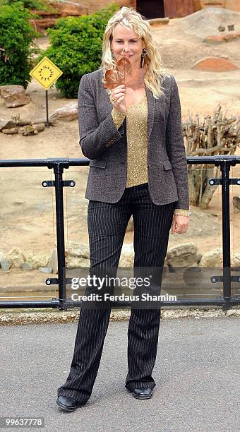 Daryl Hannah attends photocall at a luncheon where she will speak about Children's perceptions of Nature's influence on life on earth at London Zoo...