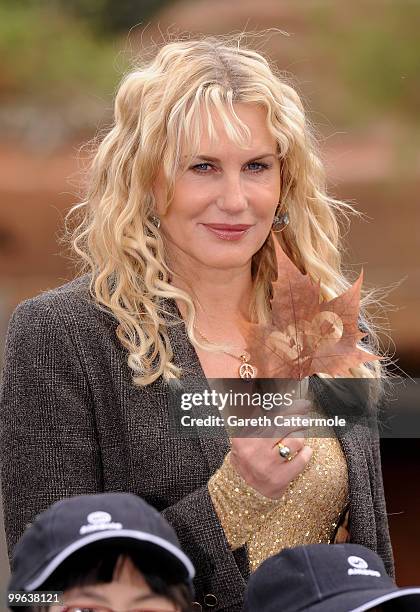 Daryl Hannah attends a photocall and luncheon where she will speak about Children's perceptions of Nature's influence on life on earth at London Zoo...