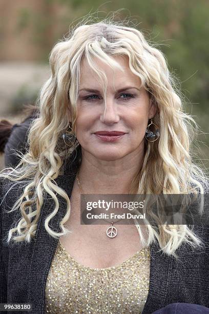 Daryl Hannah attends photocall at a luncheon where she will speak about Children's perceptions of Nature's influence on life on earth at London Zoo...