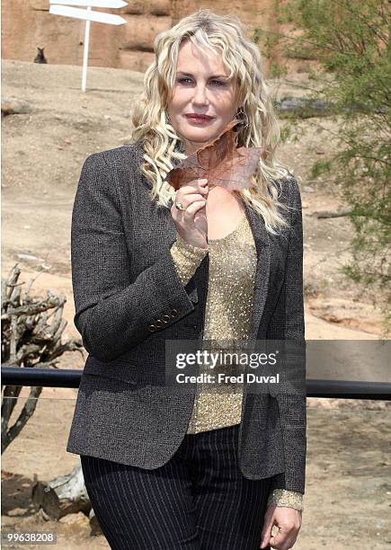 Daryl Hannah attends photocall at a luncheon where she will speak about Children's perceptions of Nature's influence on life on earth at London Zoo...