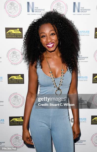 Beverley Knight attends the Paul Strank Charitable Trust Summer party at Sanctum Soho Hotel on July 11, 2018 in London, England.